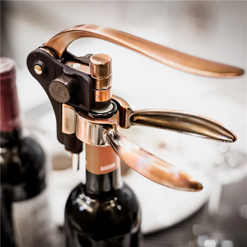 Rabbit Shape Red Wine Openers Set Copper Plated Bottle Opener Kit