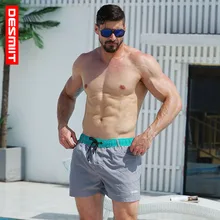 Desmiit быстросохнущие мужские пляжные шорты для серфинга, мужские шорты для спорта, гибридные домашние шорты