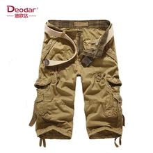 Deodar Men's Casual Shorts Camouflage Loose Cargo Shorts Male Large Size Multi-Pocket Military Short Pants Overalls