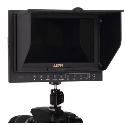 LILLIPUT 5DII 7 дюймов монитор, 1080 P ЖК-дисплей на DSLR Камера монитор HDMI+ башмак+ 2 шт. Батарея Plat