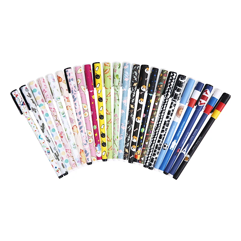 

M&G 24PCS/box Gel Pen HAGP0623 Black Ink 0.35mm Gel Pen Interest Gel Pen Students' Creative Stationery Office