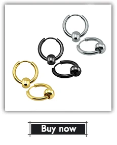 Черные золотые серьги-кольца Huggies для мужчин, маленькие серьги-кольца из нержавеющей стали для женщин, круглые серьги Creoles Binco