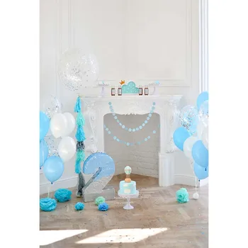 

Vinyl Photography Background happy two year Newborn Bithday Bolloons Children baby Fotografia Backgrounds for Photo Studio