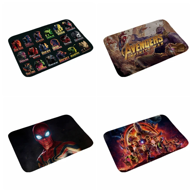 

XINTOCH Avengers Endgame Carpet Plush Toys Marvel MCU Spiderman Iron Man Captain America New Rug Gift for Kids Drop Shipping
