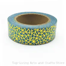1pc/Sell Green Nets Foil Washi Tape Set Japanese Stationery Scrapbooking Decorative Tapes Adhesive Tape Kawai Adesiva Decorativa