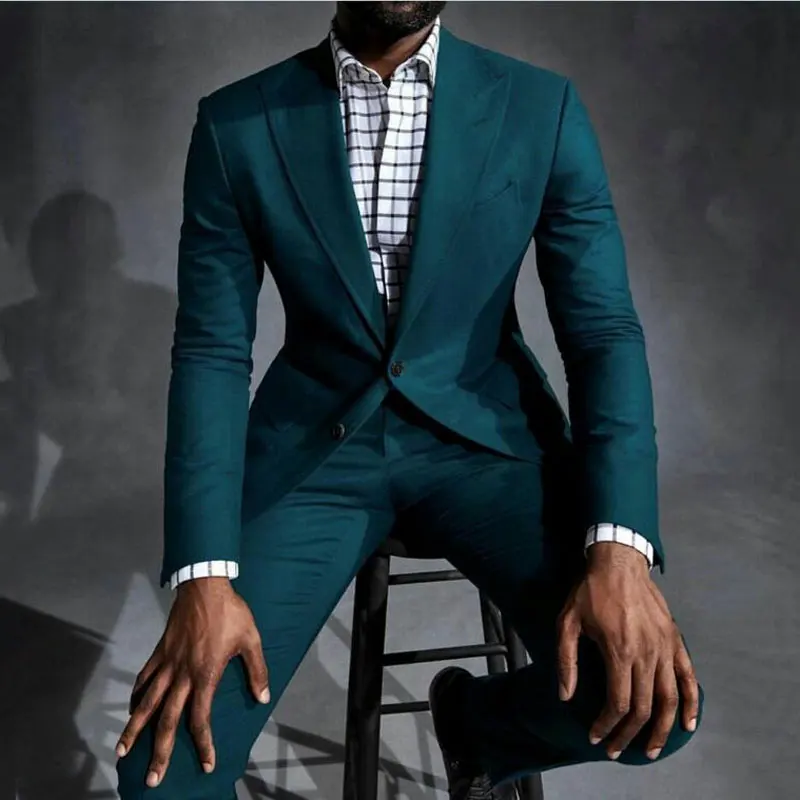 

Casual Green Men Suits Pants for Business Beach Wedding Man Blazer Man Jacket Groom Tuxedos 2Piece Terno Masculino Costume Homme