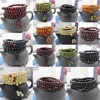 Best Buy 6/8mm Natural Sandalwood Buddhist Buddha Meditation Beads Bracelet For Women Men Prayer 32920630054
