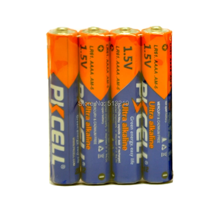 8Pieces PKCELL 1.5V Battery AAAA LR61 AM6 Alkaline Battery E96 LR8D425 ...