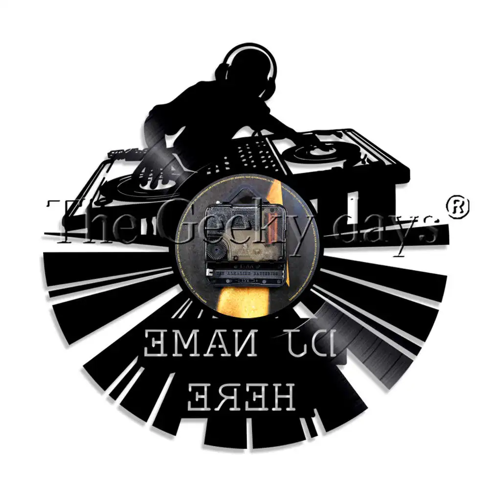 Najtaniej 1 sztuka słuchawki DJ kreatywny płyta winylowa zegar ścienny 12 \