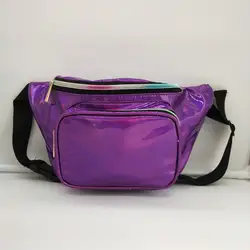 Сумки на пояс высокого качества Модные лазерные непромокаемые сумки на грудь Кожаная подушка сумка-мессенджер сумки на Пояс маленькие Paquete