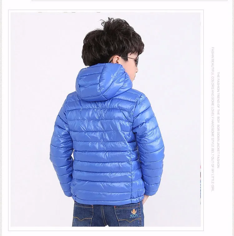 Menino e Menina Cabolsa com Capuz Menino para Baixo Crianças Outerwear Inverno Quente Algodão-acolchoado Roupas Jaqueta Criança 5-11 Anos 28 Jaquetas e casacos