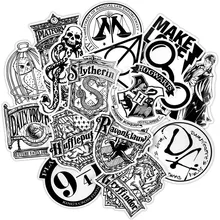 30 Pcs Black White Random Stickers Punk Anime JDM Sticker for Kid DIY Luggage Laptop Skateboard Moto Bicycle Waterproof Stickers