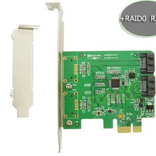 Marvell Чипсет 2 Порты и разъёмы SATA 6 Гбит/с PCI Express контроллер карты RAID 0 RAID1+ PCI-e SATA 3,0 Поддержка NCQ Порты и разъёмы мультипликатор FIS
