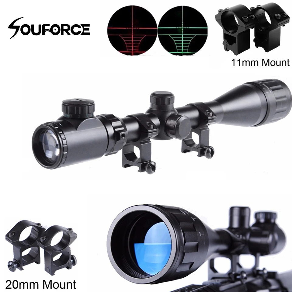 

New Hunting Rifle Scope 4-16X40 AOEG with Adjustable Objective Lens fit Hunting Sniper Rifle
