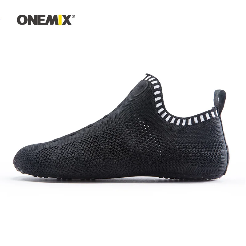Onemix человек носки обувь для ходьбы Для мужчин без клея беговые кроссовки Крытый
