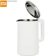 Электрический чайник для воды Xiao mi jia mi, 304 л, защита от автоматического кипячения, внутренний слой из нержавеющей стали, быстрое кипячение