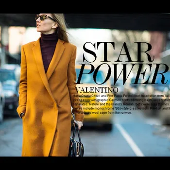 

Double faced cashmere wool fabrics overcoat outerwear fabric yellow