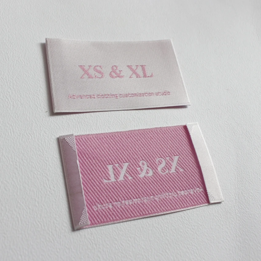 

Customized clothing tags washable garment labels custom woven labels for clothing brand name labels logo woven tags