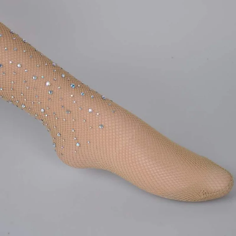 

Shiny Pantyhose Women Sexy Fitness Fishnet Sequined Tights Girl Summer Autumn Nylon Collant medias de mujer Panty 2019 Newest 2