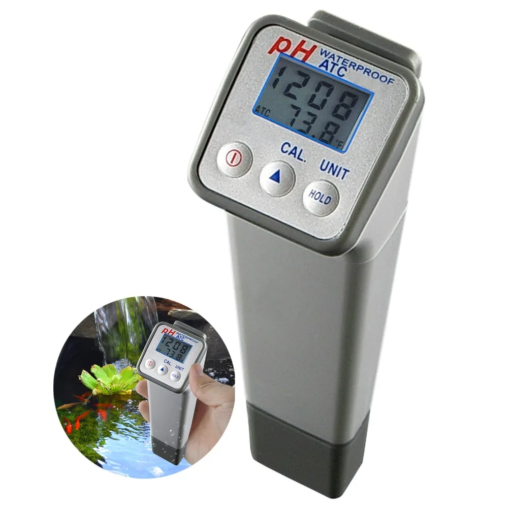 

Professional Handheld IP66 Digital pH Meter Tester Splashproof Dustproof High Accuracy +/- 0.05pH Replaceable Electrode