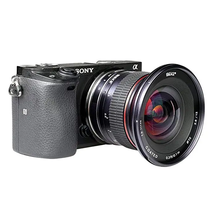 US $229.99 Fomito Meike 12mm F28 Ultra Wide Angle Manual Foucs Prime Lens For Sony AlphaNex E Mount APSC Mirrorless Camera