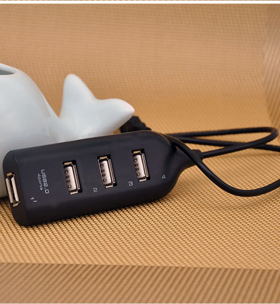 USB 2.0 Hi-Speed 4-Port Splitter Hub Adapter Advanced usb hub For PC Computer Notebook   (11)