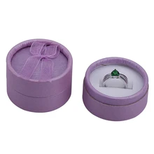 48 шт/лот круглый ювелирное Ювелирное кольцо подарочная коробка Модный чехол