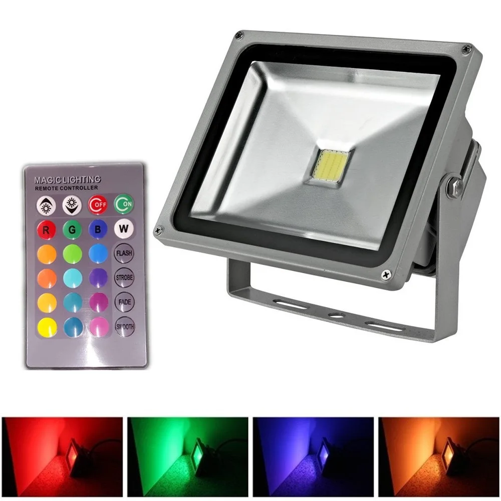 

Brand New 10W/20W/30W Waterproof LED Flood Light Cool/Warm/Red/Yellow/Green/Blue/RGB Outdoor Lighting Free shipping