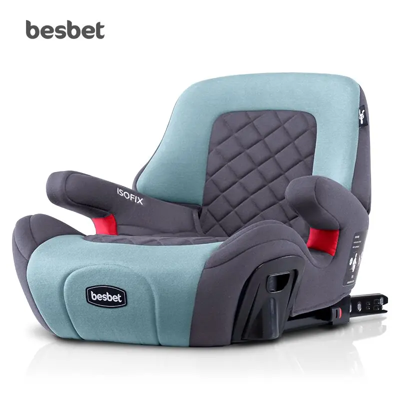 

0 Besbet Child Booster Pad 3-12Years Old Portable Car With Simple SafetySeat ISOFIX Interface