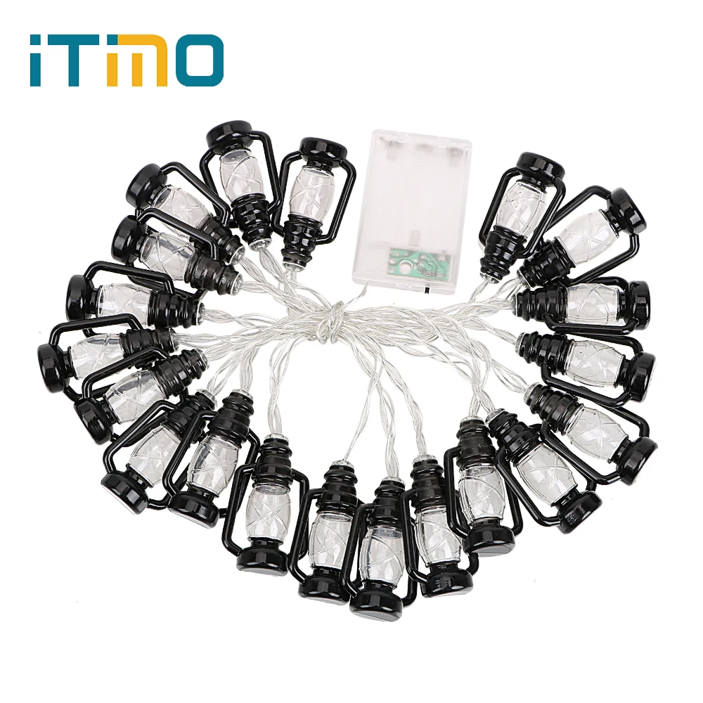 

ITimo LED Light String Kerosene Lamp Appearance Party Holiday Christmas Lighting Strings Warm White Atmosphere Lamp Home Decors