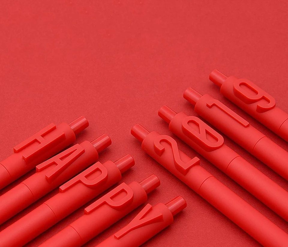 Xiaomi Youpin KACOGREEN ALPHA Letter Pen теплое сердце ручка Предотвращение настольная прокрутка дизайн(черные чернила