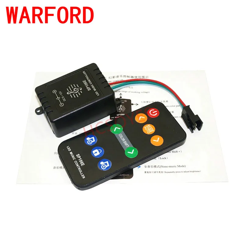 SP106E 9 ключей Светодиодный музыкальный контроллер DC5V 12V WS2811/WS2812B/6812/1903/6803 Magic