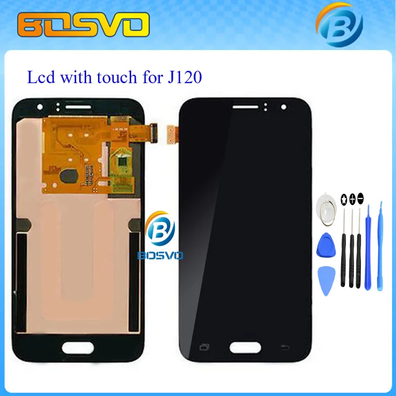 

Lcd screen display with touch digitizer for Samsung for Galaxy J1 J120F J120M J120H J120 10 pieces free DHL EMS shipping + tools