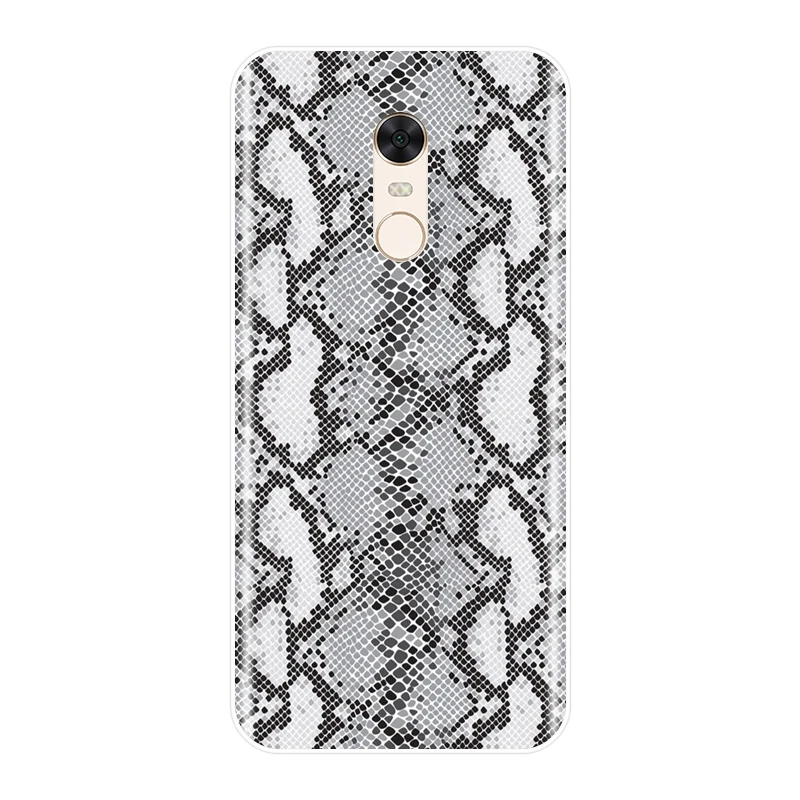 Задняя крышка из ТПУ для Xiaomi Redmi Note 4 4X 5 5A 6 Pro Prime змеиная кожа силиконовый чехол