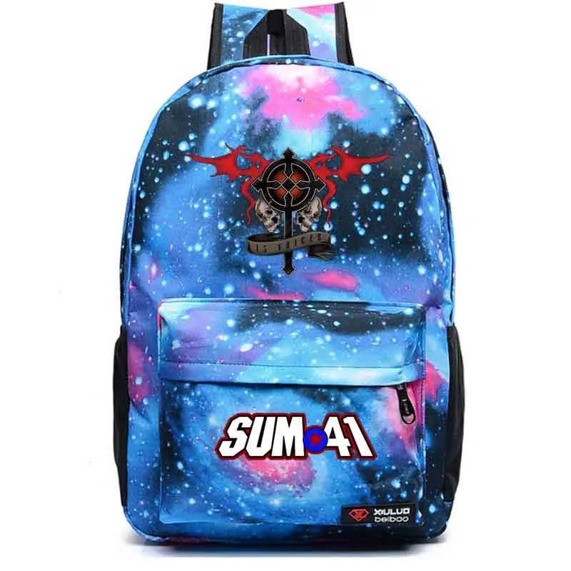 

Sum41 Meteor shower backpack student school bag Notebook backpack Daily backpack