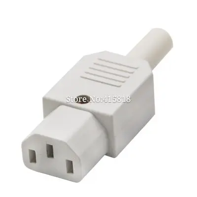 

10PCS/lot 16A/250V EU Power cord plug 3pin Female plug Socket Power Connector