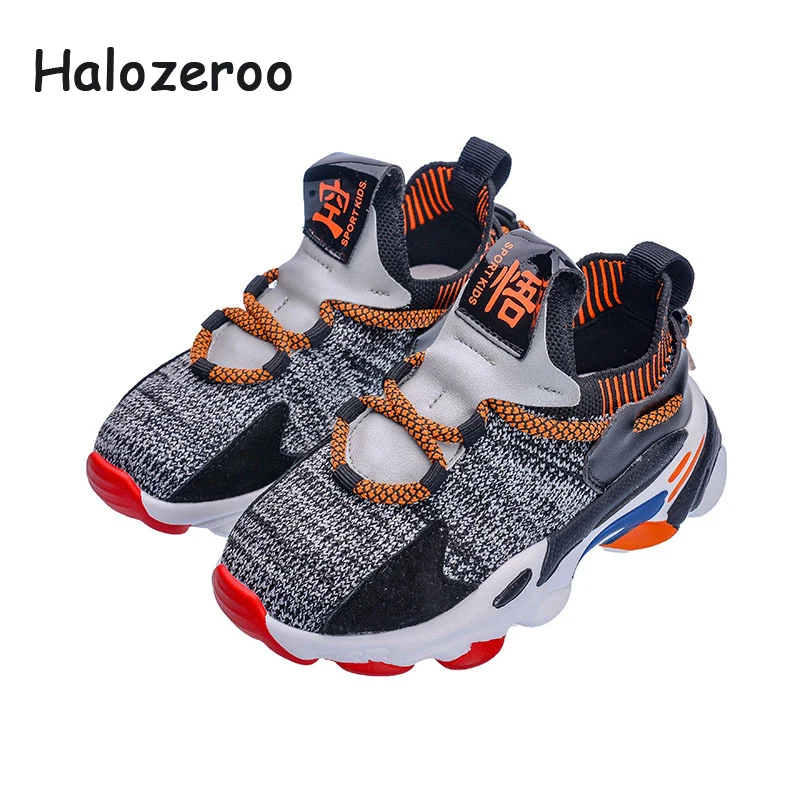 

Autumn 2019 Kids Sport Sneakers Children Mesh Casual Sneakers Baby Girls Black Brand Shoes Boys Slip On Chunky Sneakers Trainers