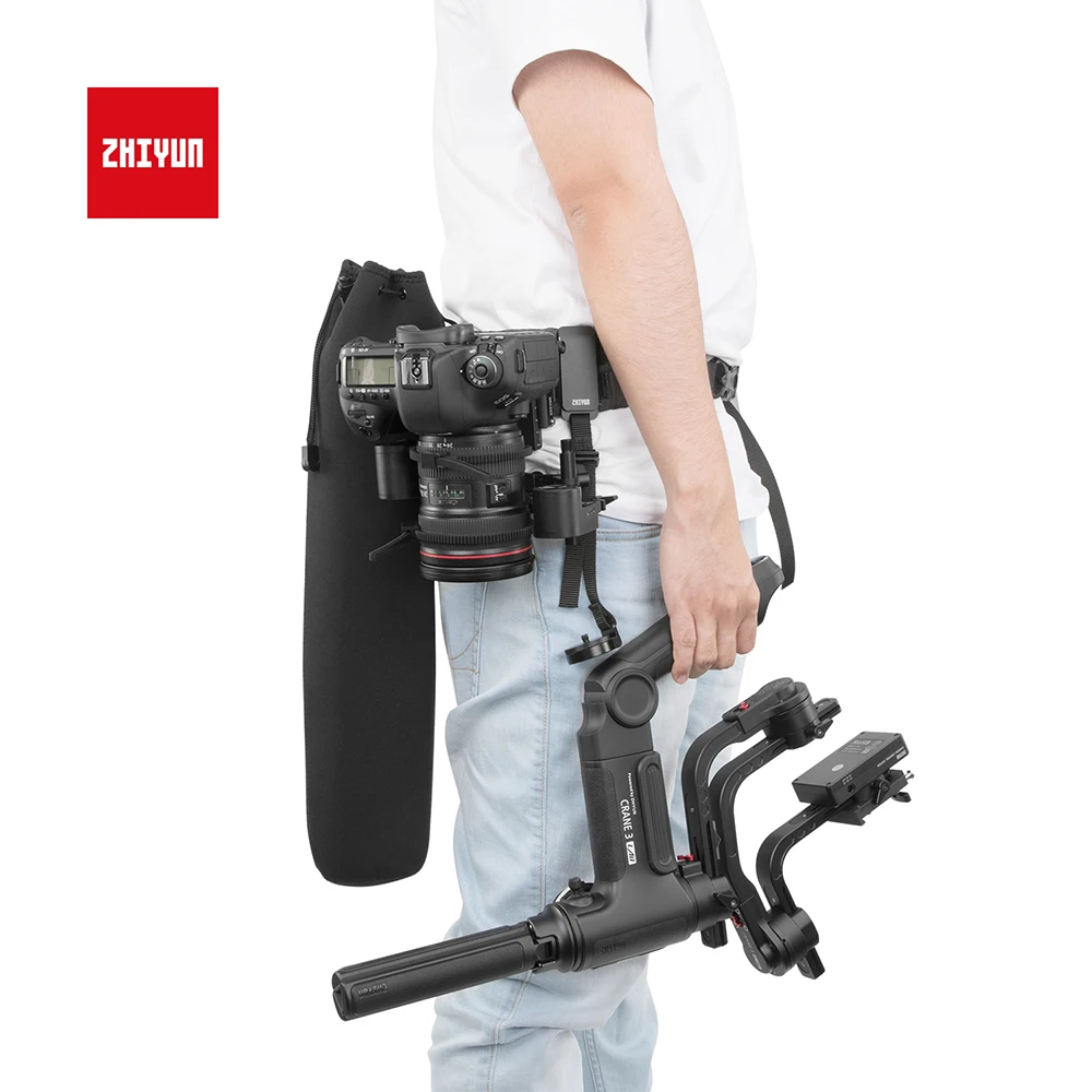 Zhiyun Crane 3 лабораторное оборудование комплект для Mastor w MAX LITE следящий фокус рюкзак сумка монопод держатель штатива Быстрая настройка ремня