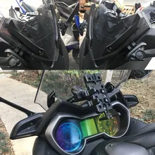 Motorcycle front Stand Holder Smartphone Mobile Phone GPS Plate R25 R3 mirror Bracket For Yamaha XMAX X-MAX 250 300 2017 2018