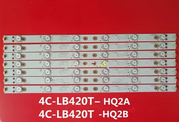

100% original & new 1set=8pcs LED Bar Light for TCL 42E10 backlight BD420E32-0601A/0601B-01 4C-LB420T-HQ2A/HQ2B