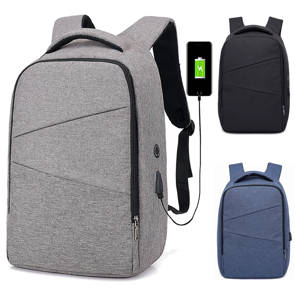15 15.4 15.6 Inch with USB AUX Interface Nylon Notebook Laptop Backpack Bags Case for Men Women Student 15 15.4 15.6 Inch with USB AUX Interface Nylon Notebook Laptop Backpack Bags Case for Men Women Student