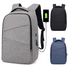 15 15.4 15.6 Inch with USB AUX Interface Nylon Notebook Laptop Backpack Bags Case for Men Women Student 