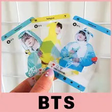 SGDOLL Korea Kpop For BTS Transparent Cards TPU Bangtan Boys Suga Jimin Jungkook Photo Cards Lomo Cards New Fashion 7pcs/set