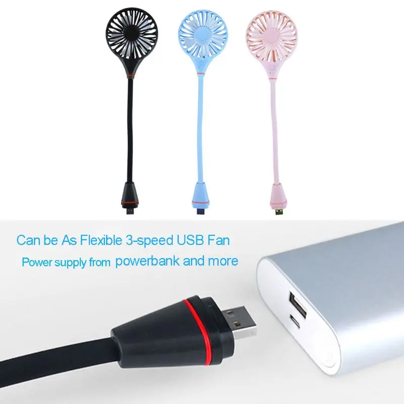 

Energy Saving 3 speeds Flexible USB Cooling Fan With Switch For Notebook Laptop Computer Powerbank USB Charger
