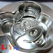 4 шт. формы для тортов мультфильм в форме мыши Алюминиевая Подставка для торта на день рождения 2 размера 5 дюймов форма для пудинга кухонная утварь, печенье лоток Инструменты для выпечки