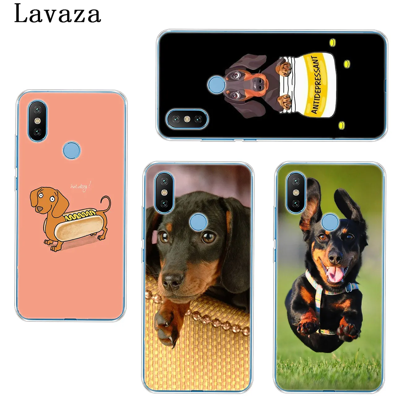 Милый жесткий чехол для телефона Lavaza с таксом и собаками Xiaomi Redmi 8A 7A 6A 5A K20 K30 Note 8 8T 7