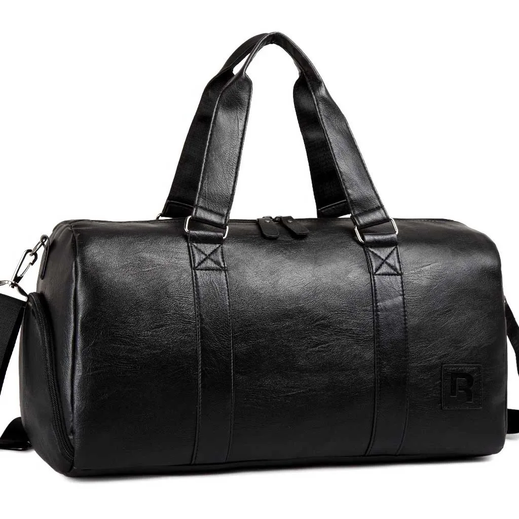 Высококачественная водонепроницаемая сумка из искусственной кожи, Мужская модная уличная сумка для выходных, Большая вместительная Женская дорожная сумка для багажа