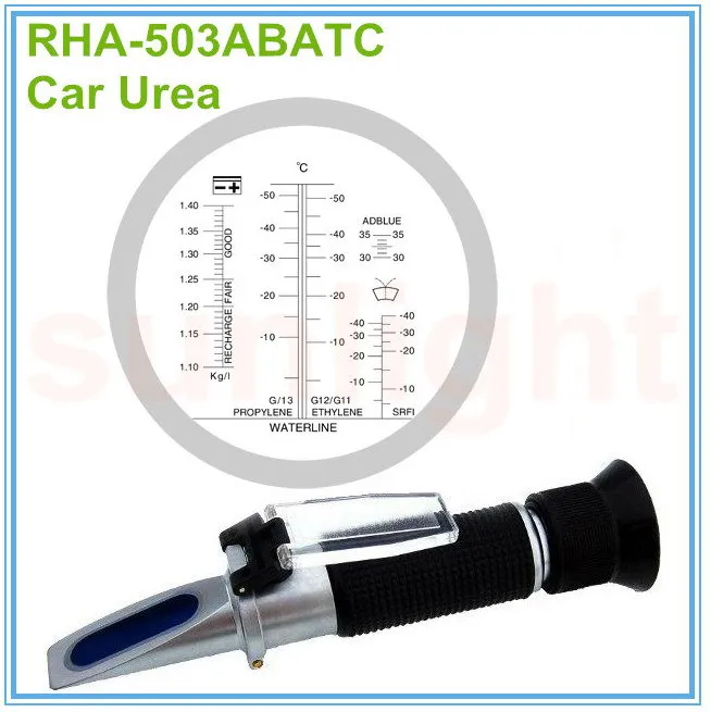 Whosesale 6 шт./лот rha-503abatc автомобилей AdBlue Мочевина Батарея антифриз чище жидкости 4 в 1 рефрактометр с Пластик коробку