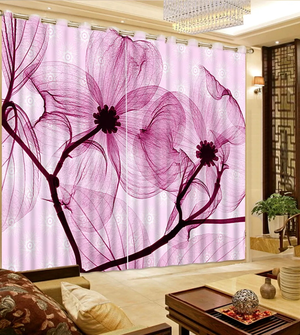 

3D Window Curtains For Bedding room curtains 3d printing curtains for window living room home bedroom decoration