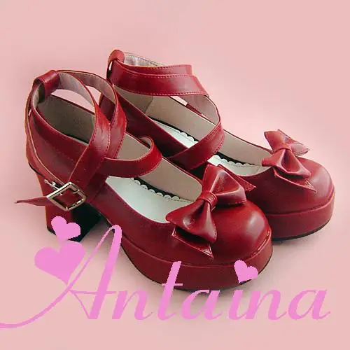 Gothic-Ankle-Cross-Belts-High-Heel-Pumps-Elegant-Single-Bow-Lolita-Princess-Heels-Shoes-35